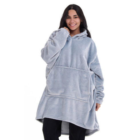 Snuggs Blanket Hoodie Light Grey